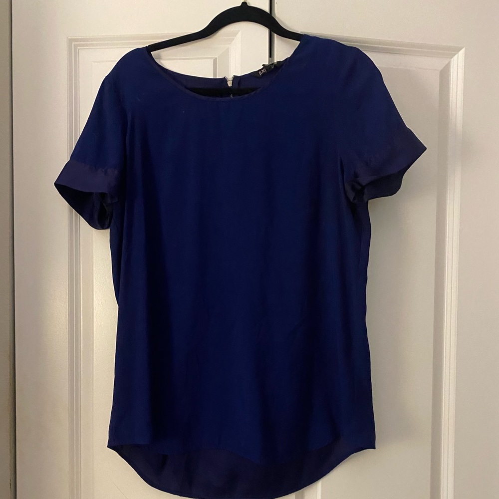 Royal Blue Silky Top